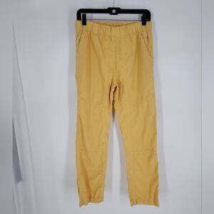 Prairie Underground Yellow High Rise Straight Leg Cotton Pants S